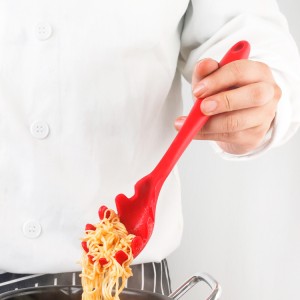 Silicone spaghetti Lo mein scoop All in one handle Silicone noodle scoop Hot pot skip spaghetti