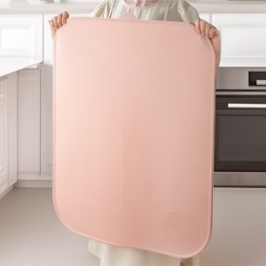 Silicone kneading pad, thickened anti slip rolling pad, rolling pin, flour scraper baking 3-piece set