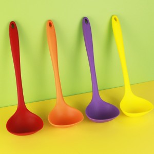 Silicone spoon, large, integrated porridge, Congee, hot pot, non stick pot, spoon soup, household pot, spoon