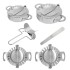Factory direct sales 430 stainless steel dumpling maker dumpling mold dumpling skin mold dumpling making tool