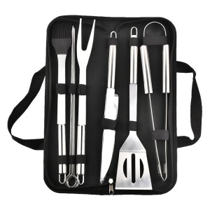 Manufacturer's spot wholesale BBQ grill set, household outdoor portable hand-held bag barbecue tool