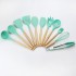 22 piece set of non stick pan, spatula, spoon tool set, soup scoop, hedge spoon, cooking silicone wood handle kitchenware
