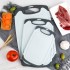 Manufacturer direct sales Nordic wheat straw kitchen household plastic cutting fruit chopping board cutting vegetable board knife board chopping meat