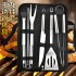 Manufacturer's spot wholesale BBQ grill set, household outdoor portable hand-held bag barbecue tool