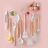 Silicone kitchenware set, 19 piece set, knife set, storage tube, straw color set, knife holder storage rack Silicone kitchenware set, 19 piece set, knife set, storage tube, straw color set, knife holder storage rack