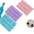 Creative silicone ice cube mold for household ice grid refrigerator, square plastic ice making with lid, 15 grid complementary food box, ice cream Creative silicone ice cube mold for household ice grid refrigerator, square plastic ice making with lid, 15 grid complementary food box, ice cream