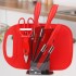 Stainless steel kitchen utensils, wheat straw 7-piece set, baby food aid tools, gift set, knife combination, household knife