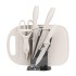 Stainless steel kitchen utensils, wheat straw 7-piece set, baby food aid tools, gift set, knife combination, household knife