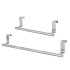 Multi purpose stainless steel single pole towel rack, non perforated cabinet, door back style cloth hanger, towel pole