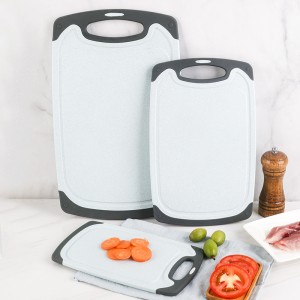 Manufacturer direct sales Nordic wheat straw kitchen household plastic cutting fruit chopping board cutting vegetable board knife board chopping meat