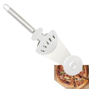 Manufacturer direct stainless steel pizza cutter, pizza roller knife, single wheel food clip, cake shovel, 3-in-1 pancake cutter