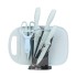 Stainless steel kitchen utensils, wheat straw 7-piece set, baby food aid tools, gift set, knife combination, household knife