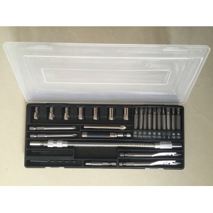 Multi functional impact drill bit batch head set of 26 pieces, electric drill accessories, hardware tool combination, flexible shaft connecting rod