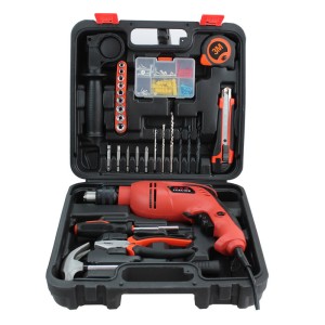 Factory direct sales 13MM impact drill electric tool combination set toolbox set hardware tools