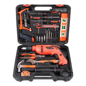Household tool set, hardware toolbox, electrician, carpenter, manual maintenance, electric drill combination set, electric tools