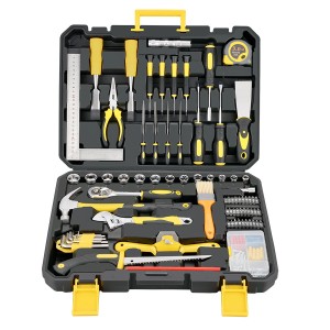 Factory direct sales of 138 new multifunctional woodworking tool set, home hardware tools, manual toolbox gift