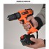 21V electric tool screwdriver lithium drill combination set toolbox household gift manual hardware tools