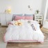 New all cotton washed cotton four piece set hotel light luxury embroidery bedding set 1.5m 1.8m bedsheet bedding