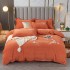 Autumn and Winter New Product Thickened Milk Velvet Embroidered 4-piece Set High Weight Velvet 4-piece Set Embroidered Bedding Set Wholesale
