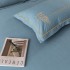 Four piece set of brushed embroidery all cotton brushed texture pattern jet brushed cotton thickened new bedding 4-piece set