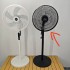 Cross border floor fan, solar fan, 16 inch floor fan, remote control vertical fan, household silent, office shaking head