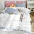 New all cotton washed cotton four piece set hotel light luxury embroidery bedding set 1.5m 1.8m bedsheet bedding