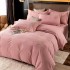 Four piece set of brushed embroidery all cotton brushed texture pattern jet brushed cotton thickened new bedding 4-piece set