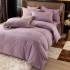 Four piece set of brushed embroidery all cotton brushed texture pattern jet brushed cotton thickened new bedding 4-piece set
