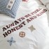 New all cotton washed cotton four piece set hotel light luxury embroidery bedding set 1.5m 1.8m bedsheet bedding