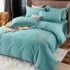 Four piece set of brushed embroidery all cotton brushed texture pattern jet brushed cotton thickened new bedding 4-piece set