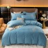New product: Four piece set of thick cotton, brushed embroidery, twill cotton bed sheets, duvet covers, embroidered bedding set wholesale