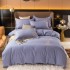 New product: Four piece set of thick cotton, brushed embroidery, twill cotton bed sheets, duvet covers, embroidered bedding set wholesale