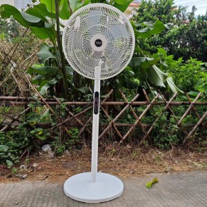 Cross border floor fan, solar fan, 16 inch floor fan, remote control vertical fan, household silent, office shaking head