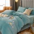 Autumn and Winter New Product Thickened Milk Velvet Embroidered 4-piece Set High Weight Velvet 4-piece Set Embroidered Bedding Set Wholesale