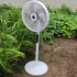 Cross border floor fan, solar fan, 16 inch floor fan, remote control vertical fan, household silent, office shaking head
