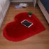 Love shaped imitation wool carpet, floor mat, mattress, sofa cushion, foot pad, plush living room, coffee table, sofa, bedroom