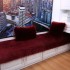 Plush floating window mat, window sill mat, imitation wool balcony mat, rustic tatami mat, thick anti slip sitting mat