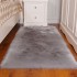 Cross border minimalist home bedroom plush floor mat, imitation wool leather carpet, floating window mat, living room balcony anti slip foot mat
