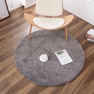 Cross border thickened circular carpet, computer chair, swivel chair, hanging basket, floor mat, living room, bedroom, study, home carpet, machine washable