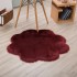 Imitation wool carpet plum blossom shaped carpet cushion sofa cushion circular chair cushion coffee table cushion bedroom door cushion living room cushion