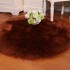 Cross border dropshipping plush circular carpet floor mat, Australian imitation wool carpet, indoor full decoration