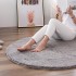 Cross border thickened circular carpet, computer chair, swivel chair, hanging basket, floor mat, living room, bedroom, study, home carpet, machine washable