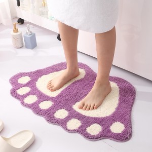 Cross border Nordic footrest bathroom anti slip carpet floor mat, bathroom absorbent home floor mat, door mat, one piece dropshipping
