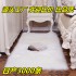 Amazon cross-border white plush carpet floor mat imitation wool bedroom blanket bay window home living room carpet