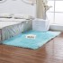 Amazon cross-border white plush carpet floor mat imitation wool bedroom blanket bay window home living room carpet
