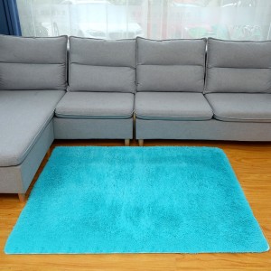 Manufacturer wholesale cross-border thickened PV velvet wool long hair carpet living room coffee table bedroom bedside ins floor mat carpet