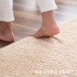 Cross border plush thick carpet floor mat, simple bedside carpet, anti slip mat, bedroom living room bay window, absorbent foot mat, door mat