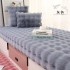 Internet celebrity cream style bubble velvet balcony bay window mat, four season anti slip sofa mat, rabbit plush tatami cushion, bedroom
