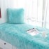 Plush floating window mat, window sill mat, imitation wool balcony mat, rustic tatami mat, thick anti slip sitting mat