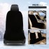 Car seat cushion winter plush wool car cushion short imitation rabbit plush warm car interior small waist car seat cover goddess style